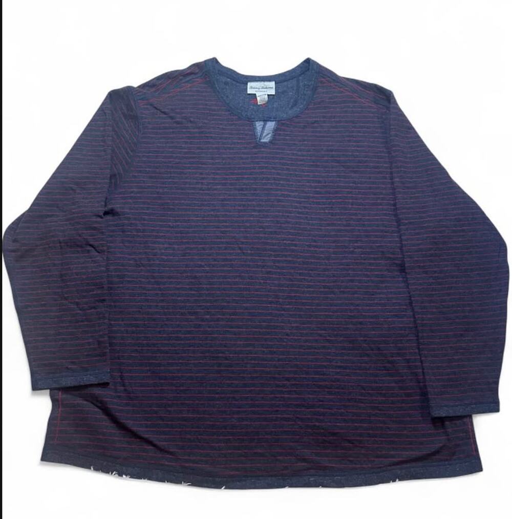 Tommy Bahama Reversible Long Sleeve Striped Shirt Size 2XLB